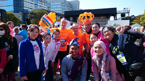 English Version Radio Taiso Demonstration at Tokyo Marathon Friendship Run 20172