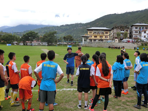 ブータンサッカーにおける普及活動2