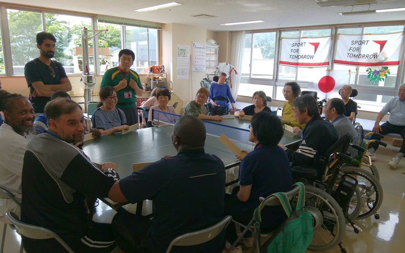 International Exchange Programme through Takkyu Volleyball in Kuji City4