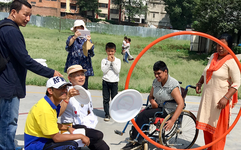 静岡＆ネパール・パタン　障がい者スポーツ交流事業1