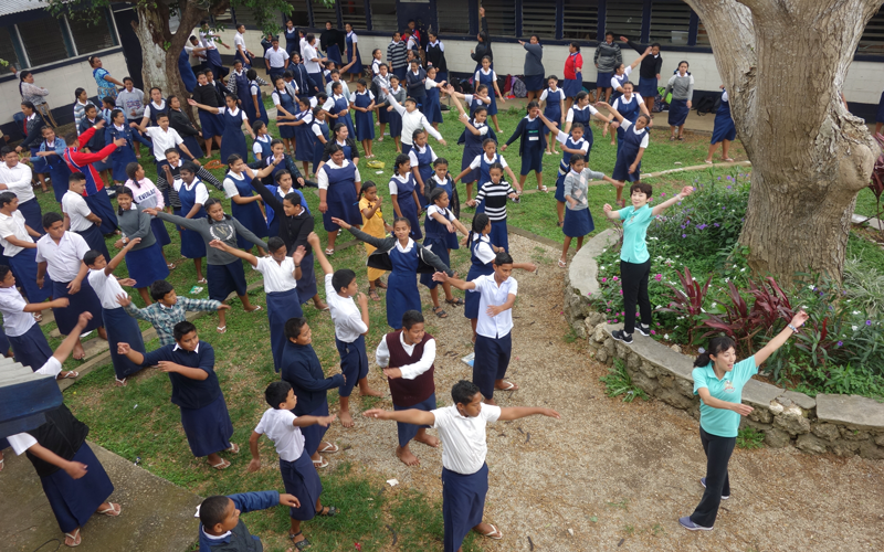 【Tonga】 “Japan Sports Agency commissioned project”, An International Radio Taiso Event in Tonga1