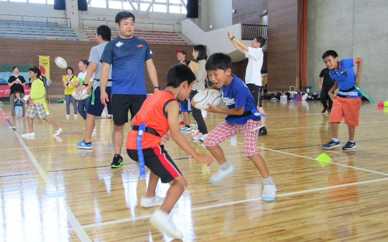 アジア太平洋こども会議・イン福岡「タグラグビー教室」4