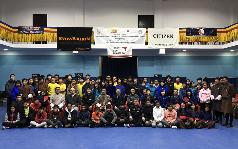 【Bhutan】Japan-Bhutan Table Tennis Exchange Event (Bhutan Table Tennis Hall Inauguration Commemorative Event)3