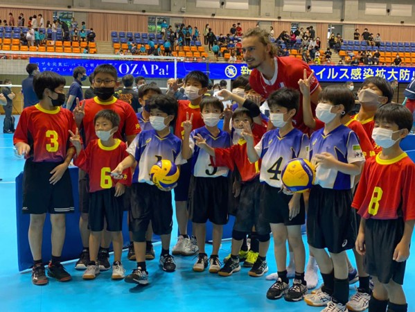 バレーボールフランス男子代表による紅白戦(2022)1