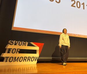 坂口麻衣氏の登壇の様子