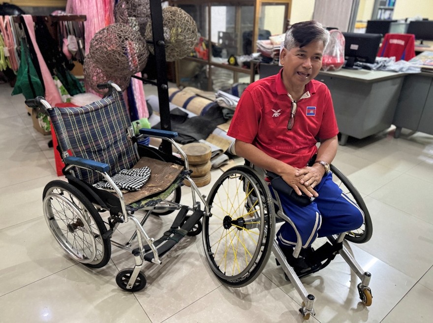 車いすテニス用具寄贈プロジェクト(カンボジア初)(2025)2